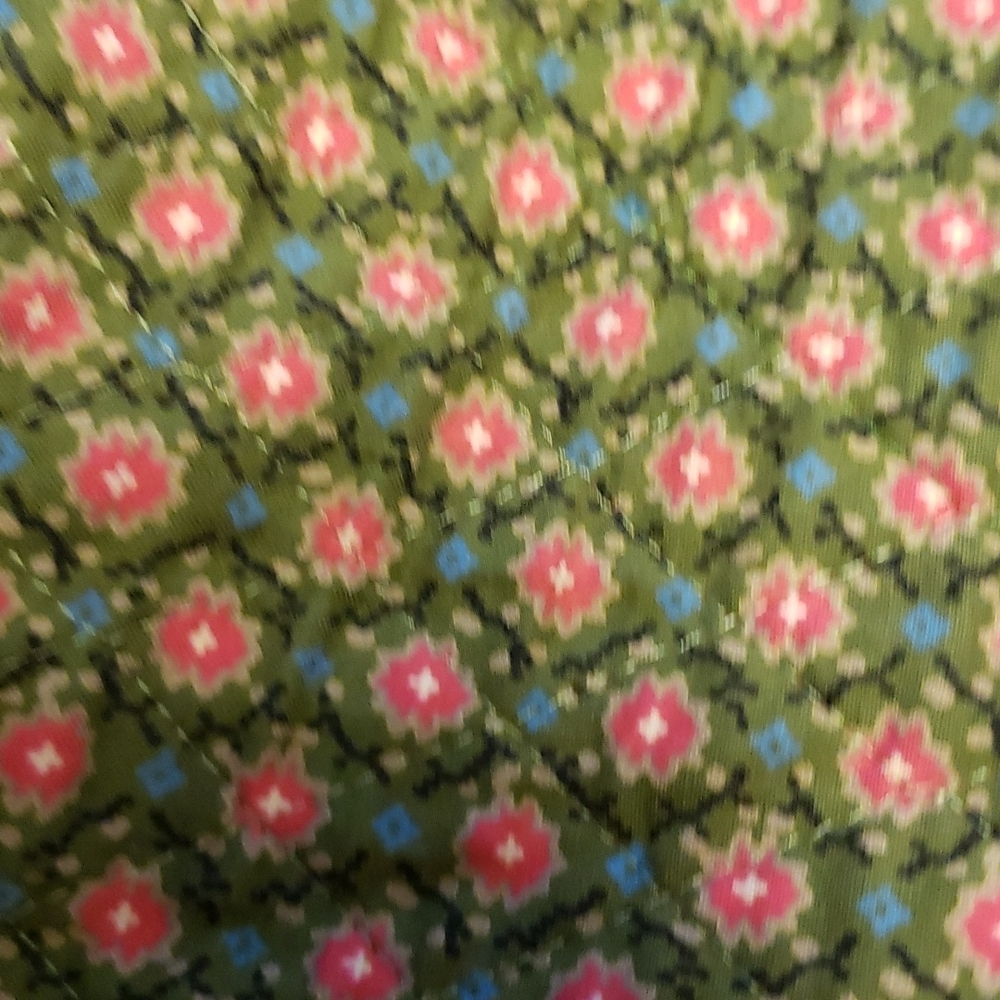 Vintage 50s Pat Boone quilted floral circle skirt sz XS - Picture 2 of 5